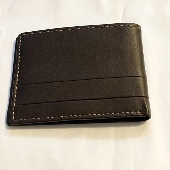 Fossil men wallet 11.4 cm L x 1.9 cm W x 8.9 cm H Lufkin Bifold leather Brown - Picture 7 of 7